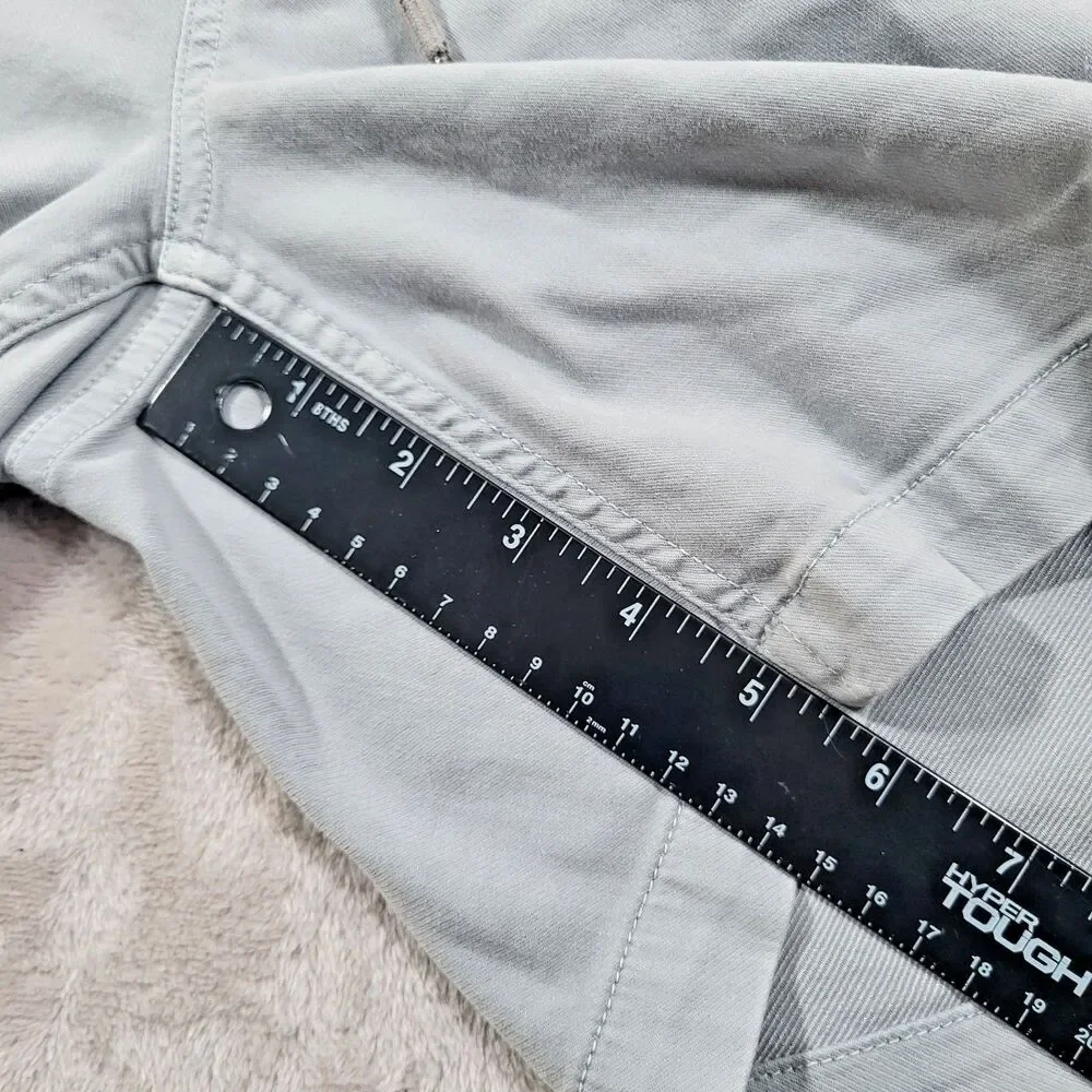 Faherty Men’s Essential Drawstring Shorts Small Gray Linen Blend